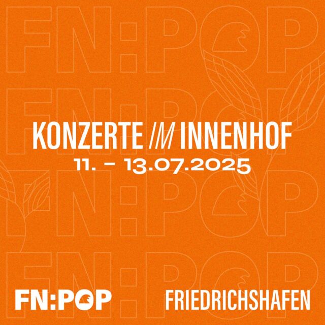 Instagram-Beitrag: Konzerte im Innenhof, 11. bis 13. Juli 2025